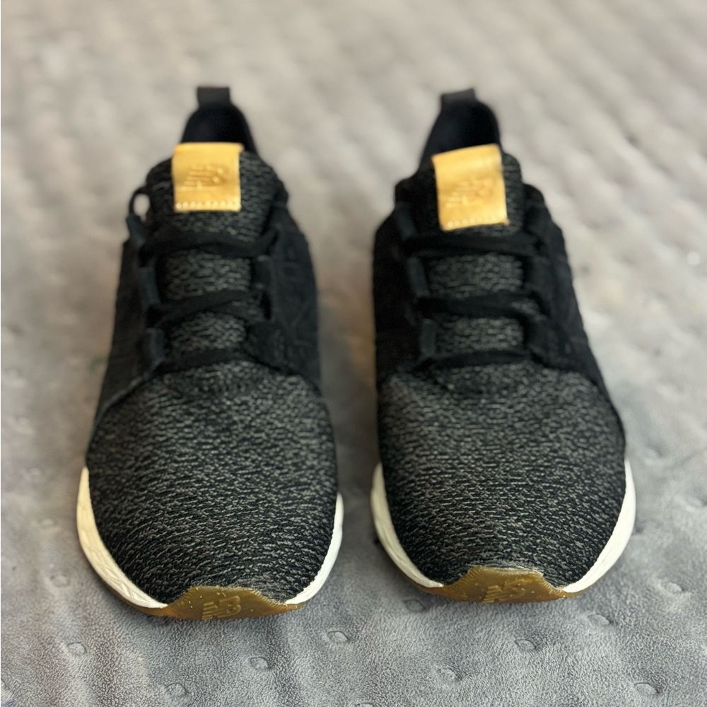 New Balance Women’s Fresh Foam Cruz Sneakers 
black/white/tan